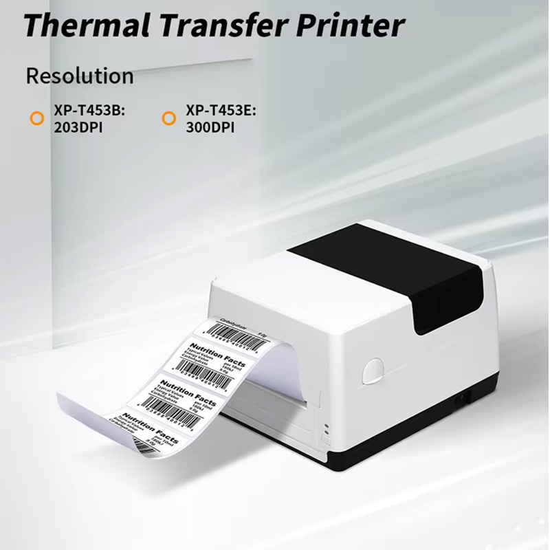 Barcode Printer Direct Thermal 110Mm - XP-T453B T453E النقل الحراري المباشر طابعة