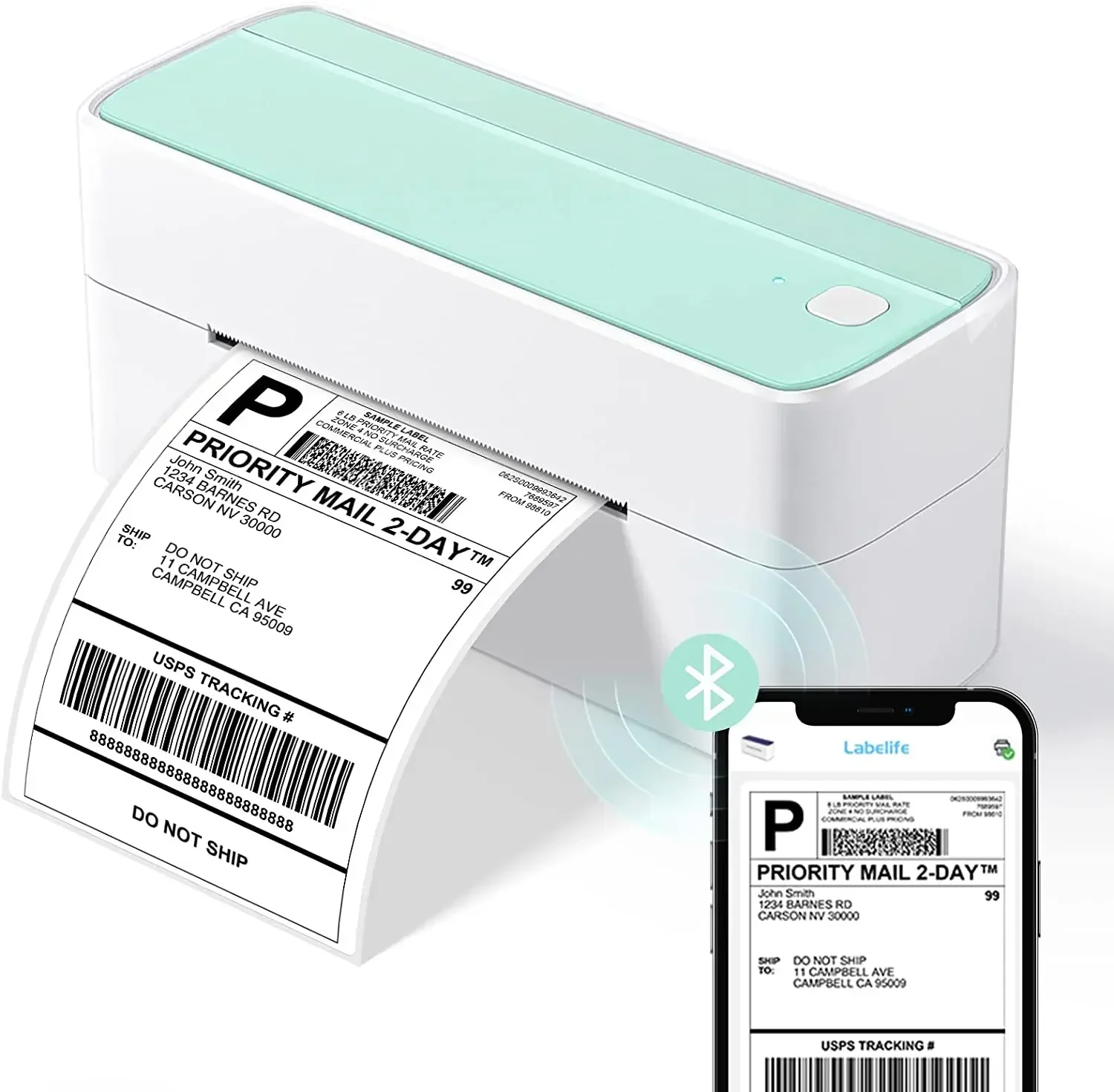 Thermal Label Printer 4X6 Shipping - ورق لفائف الملصقات للطابعة الحرارية المباشرة