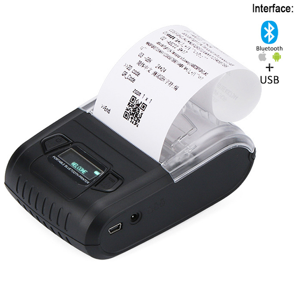 Bluetooth Portable Thermal Receipt Printer 58Mm - طابعة الإيصالات الحرارية المحمولة بتقنية البلوتوث