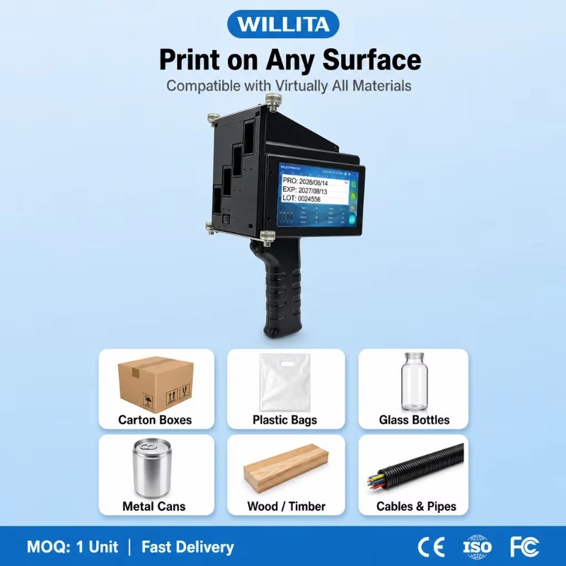 طابعة نفث الحبر المحمولة TIJ ب - مراجعة Handheld Inkjet Date Code Printer Gun وسعره