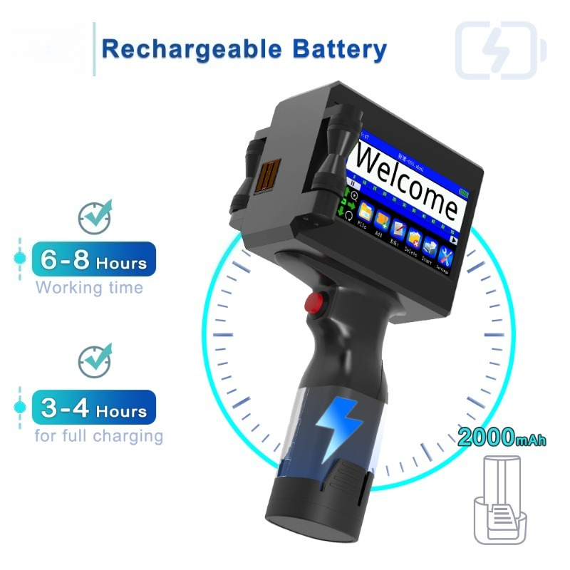 طابعة نافثة للحبر محمولة متعدد - مراجعة Handheld Inkjet Date Code Printer Gun وسعره