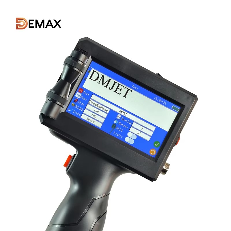 طابعة نافثة للحبر محمولة باليد - مراجعة Handheld Inkjet Date Code Printer Gun وسعره