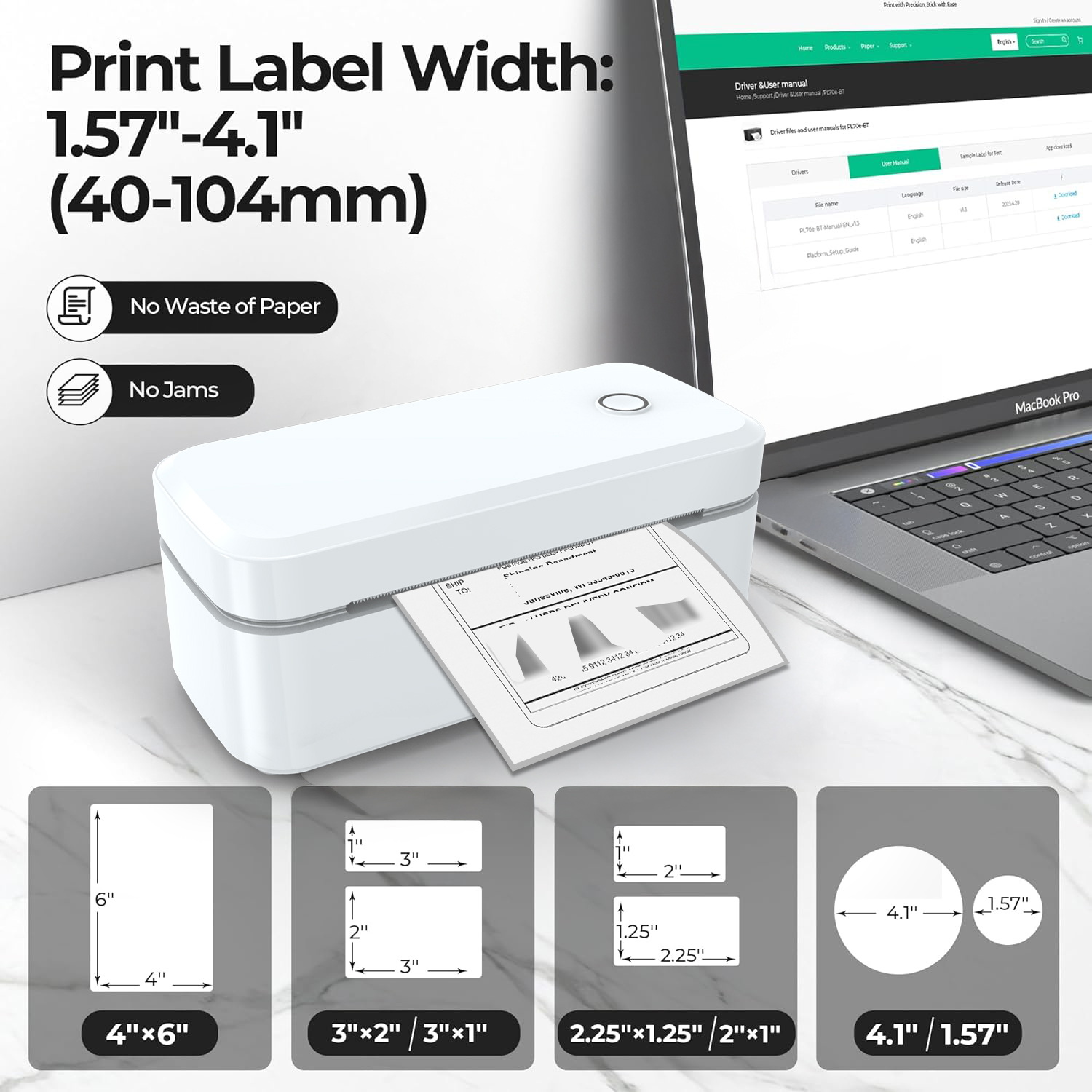 طابعة ملصقات حرارية Marklife X - مراجعة Thermal Label Printer 4X6 Shipping وسعره