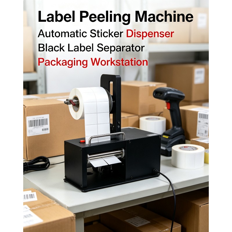 موزع ملصقات كهربائي أوتوماتيكي - مراجعة Label Dispenser Electric Peel Machine وسعره