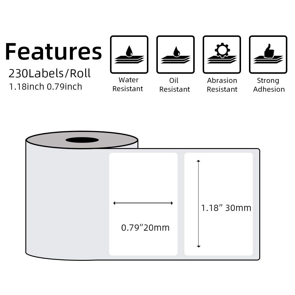 ورق لاصق Phomemo لصانع طابعة ا - مراجعة Round Sticker Thermal Labels Colored وسعره