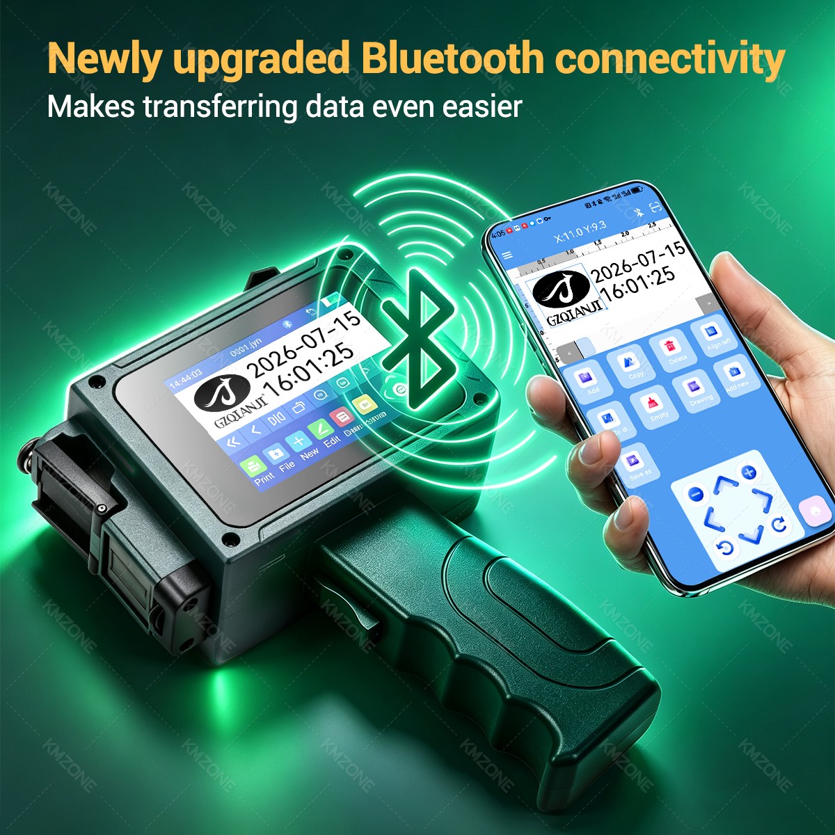 يشمل خرطوشة، ماكينة طباعة بالح - مراجعة Handheld Inkjet Date Code Printer Gun وسعره