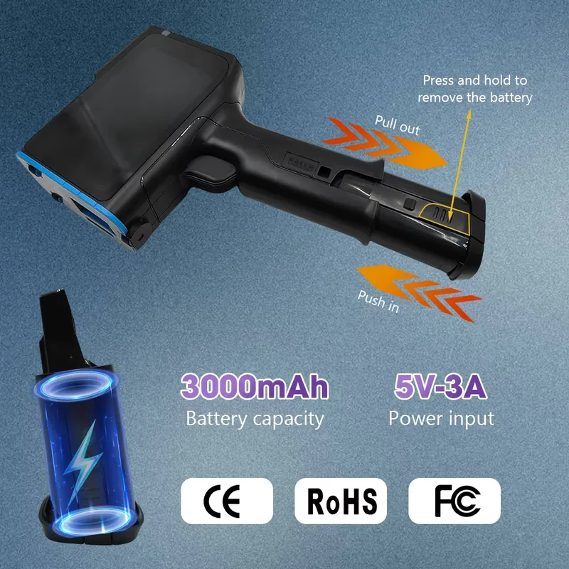 طابعة نفث الحبر المحمولة A9 بب - مراجعة Handheld Inkjet Date Code Printer Gun وسعره