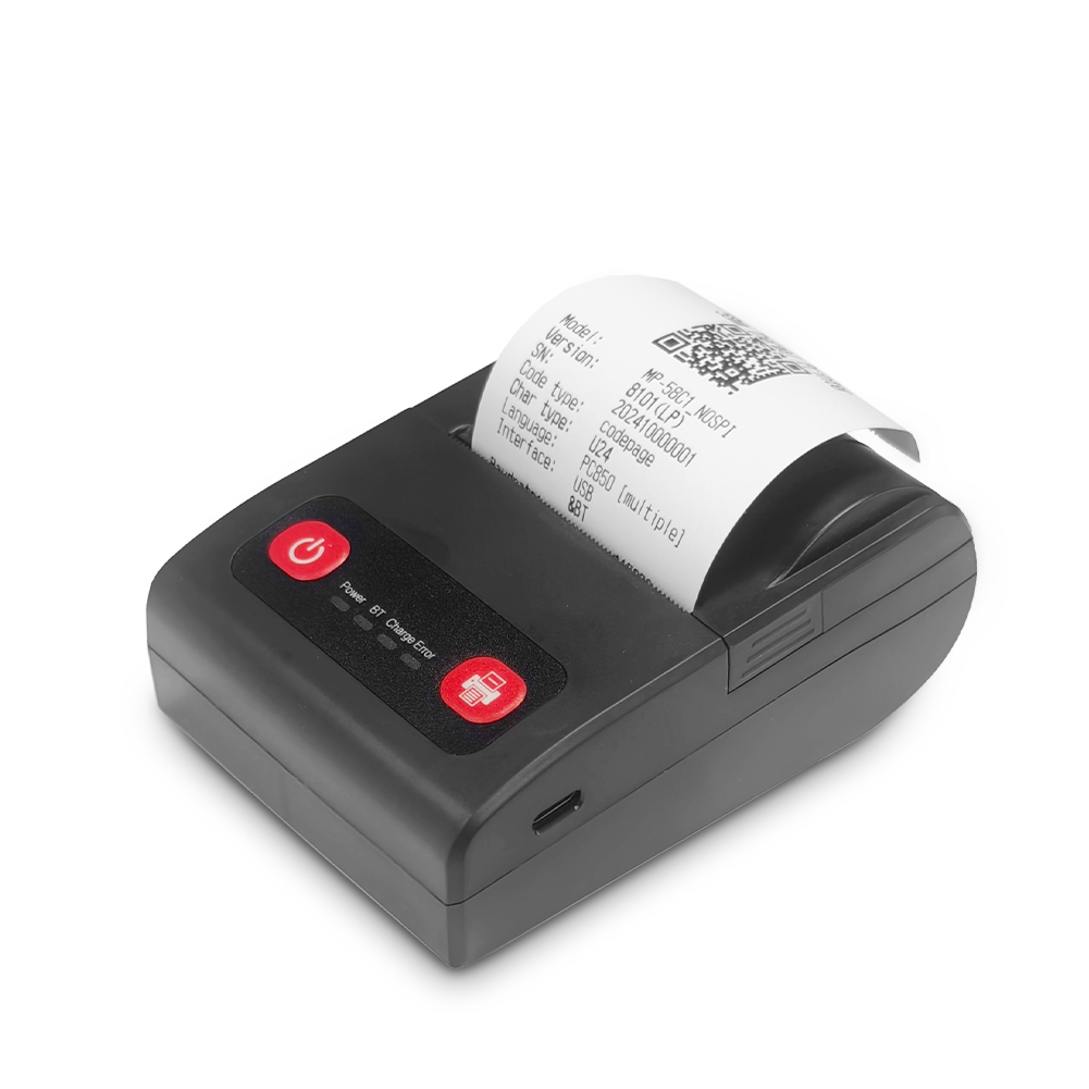 طابعة حرارية محمولة بلوتوث 58  - مراجعة Bluetooth Portable Thermal Receipt Printer 58Mm وسعره