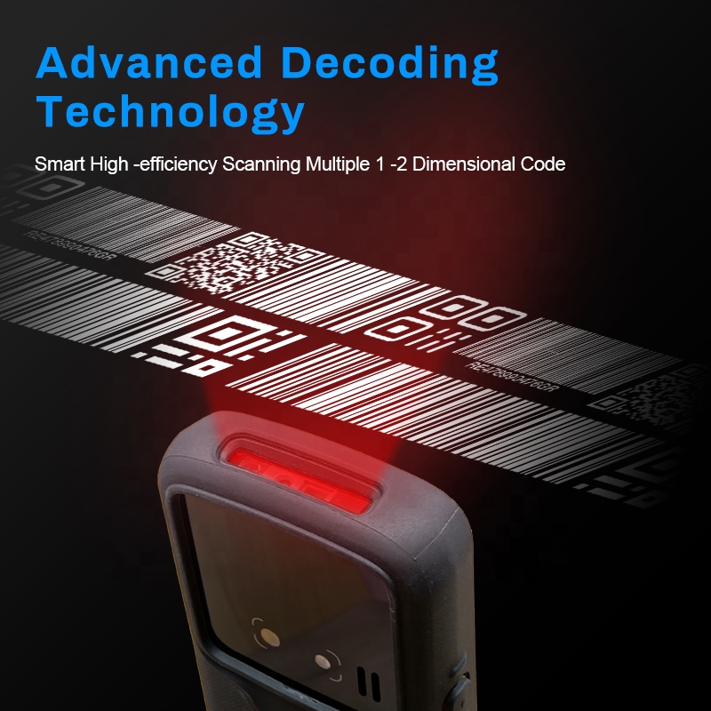 أندرويد 9.0 4G NFC وعرة لاسلكي - مراجعة Handheld Pda Scanner Android Barcode وسعره