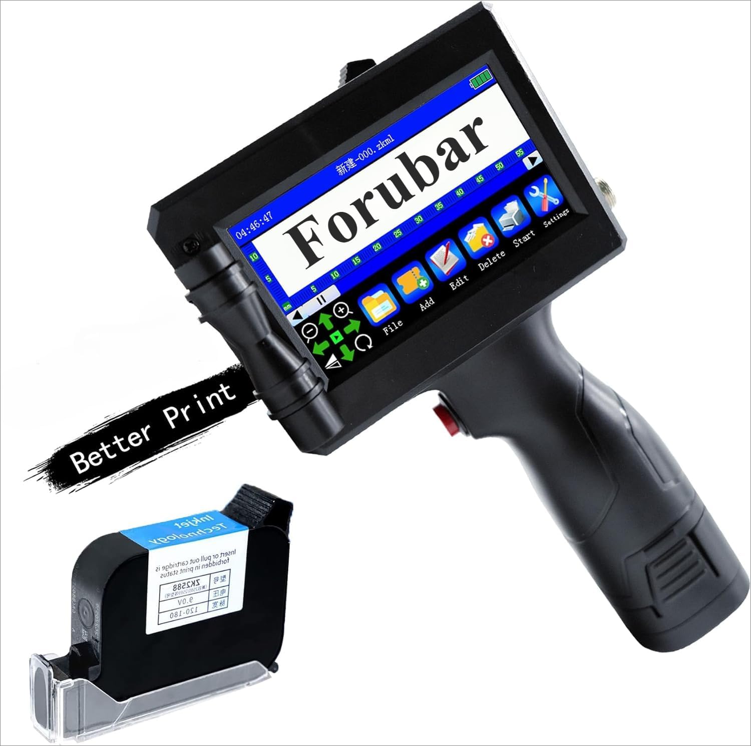 مسدس طابعة نافثة للحبر محمول،  - مراجعة Handheld Inkjet Date Code Printer Gun وسعره
