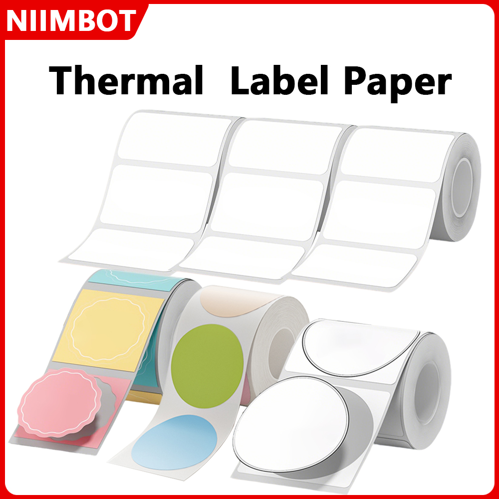 Niimbot التسمية الحرارية 20-50 - مراجعة Round Sticker Thermal Labels Colored وسعره
