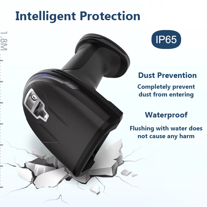 ماسح ضوئي محمول عالي السرعة لل - مراجعة Wireless Barcode Scanner 2D Qr Laser وسعره