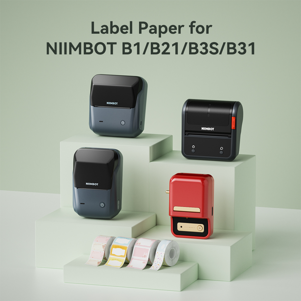 NIIMBOT ملصق حراري مستدير للطا - مراجعة Round Sticker Thermal Labels Colored وسعره