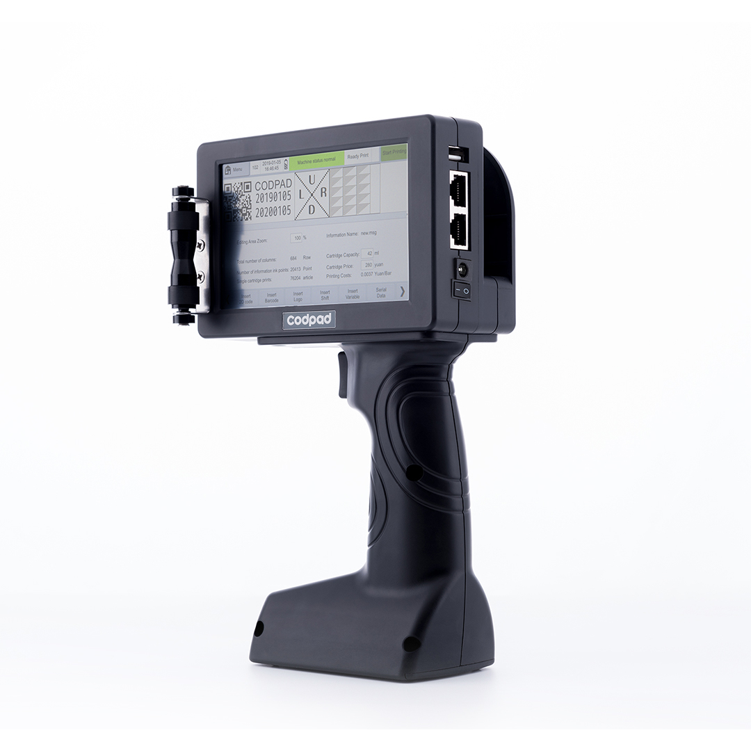 طابعة DOCOD T110-H محمولة بالي - مراجعة Handheld Inkjet Date Code Printer Gun وسعره