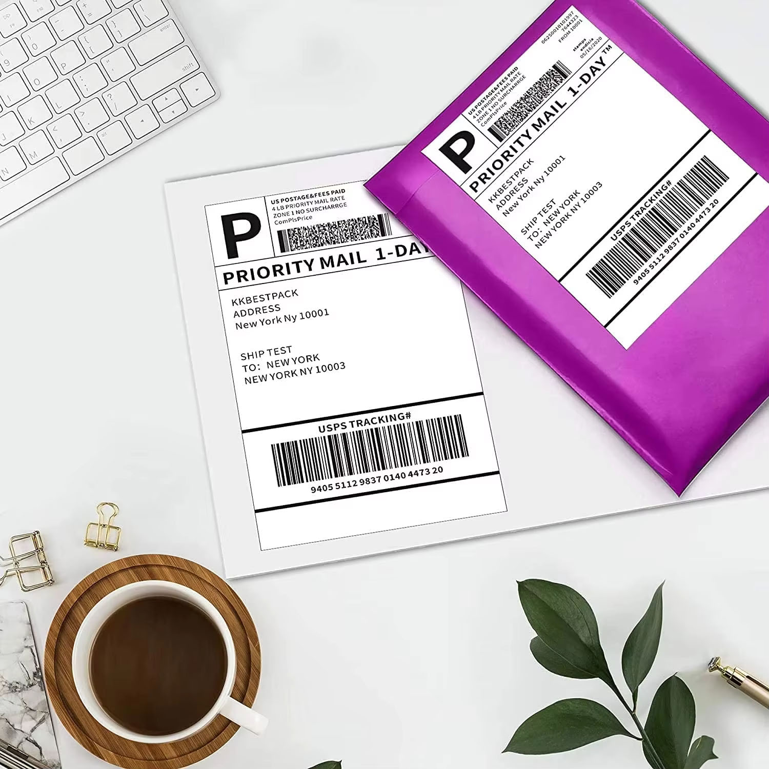 ورق ملصقات حرارية مقاس 4×6 بوص - مراجعة Thermal Shipping Label Roll 4X6 500 وسعره
