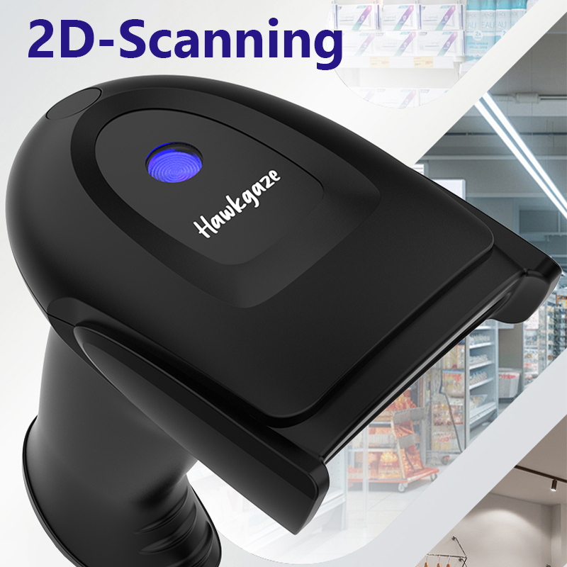 ماسح ضوئي لاسلكي للباركود بتقن - مراجعة Wireless Barcode Scanner 2D Qr Laser وسعره