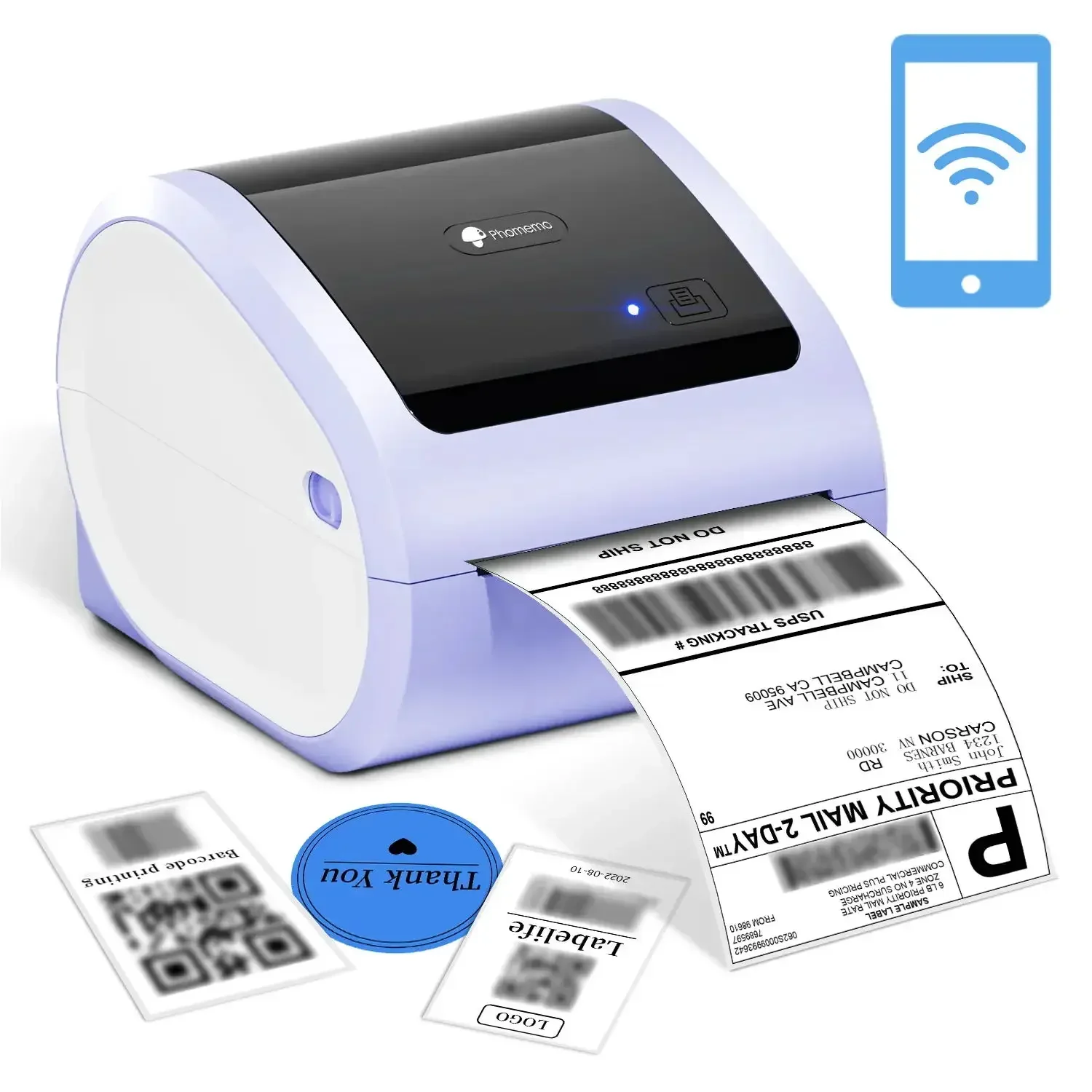 ورق لفائف الملصقات للطابعة الح - مراجعة Thermal Label Printer 4X6 Shipping وسعره