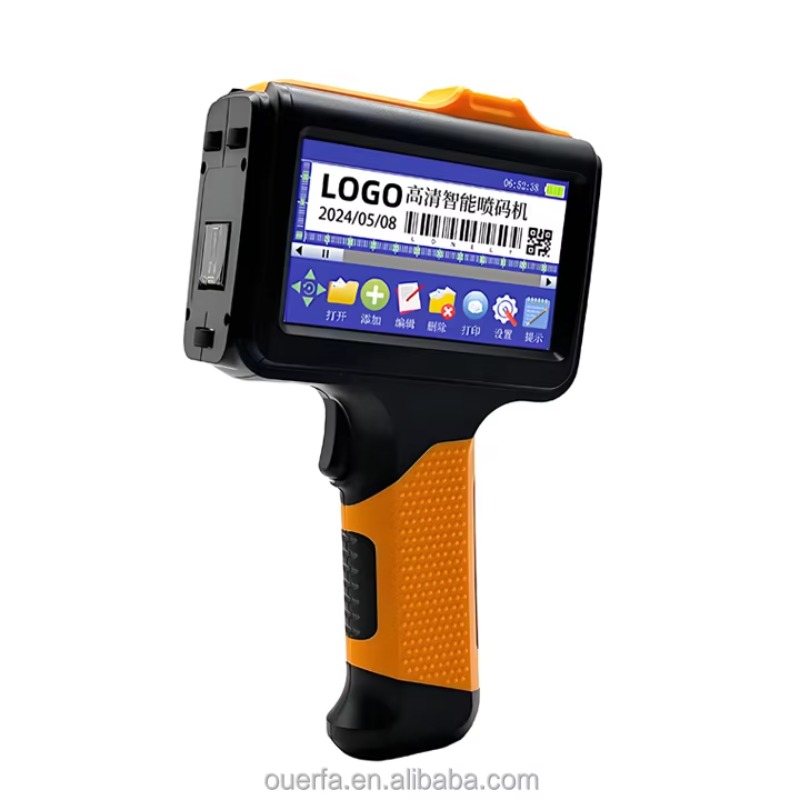 مسدس طابعة نافثة للحبر محمول ل - مراجعة Handheld Inkjet Date Code Printer Gun وسعره