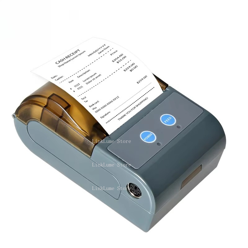 طابعة حرارية محمولة صغيرة QS-5 - مراجعة Bluetooth Portable Thermal Receipt Printer 58Mm وسعره