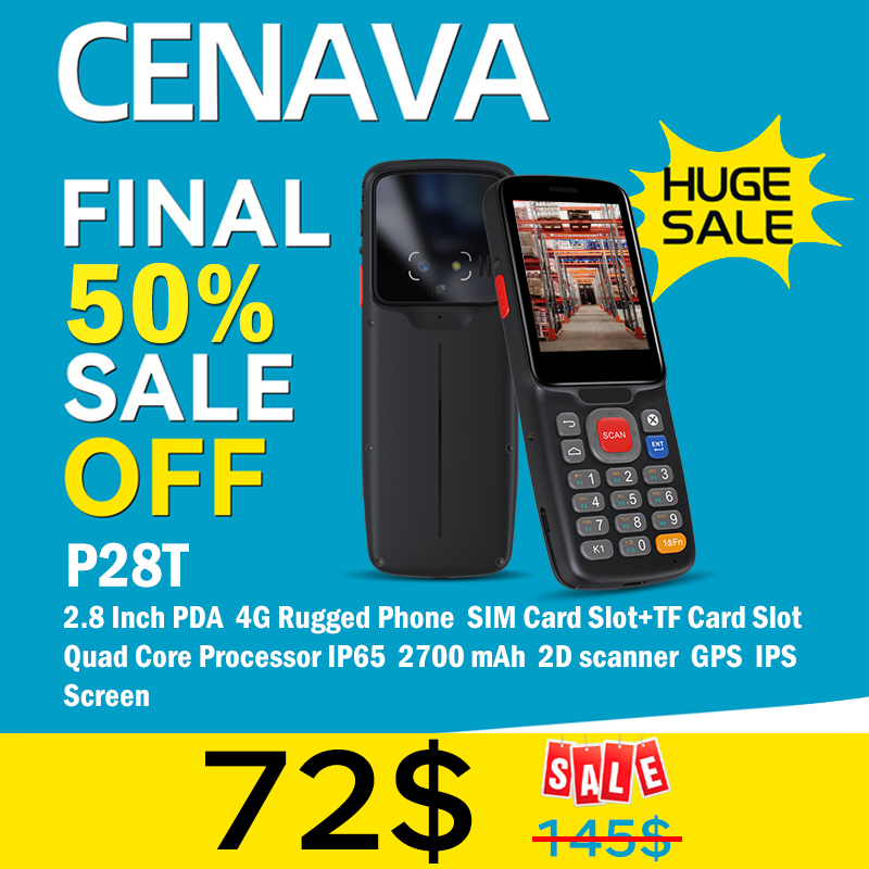 CENAVA Android 9 المساعد الشخص - مراجعة Handheld Pda Scanner Android Barcode وسعره