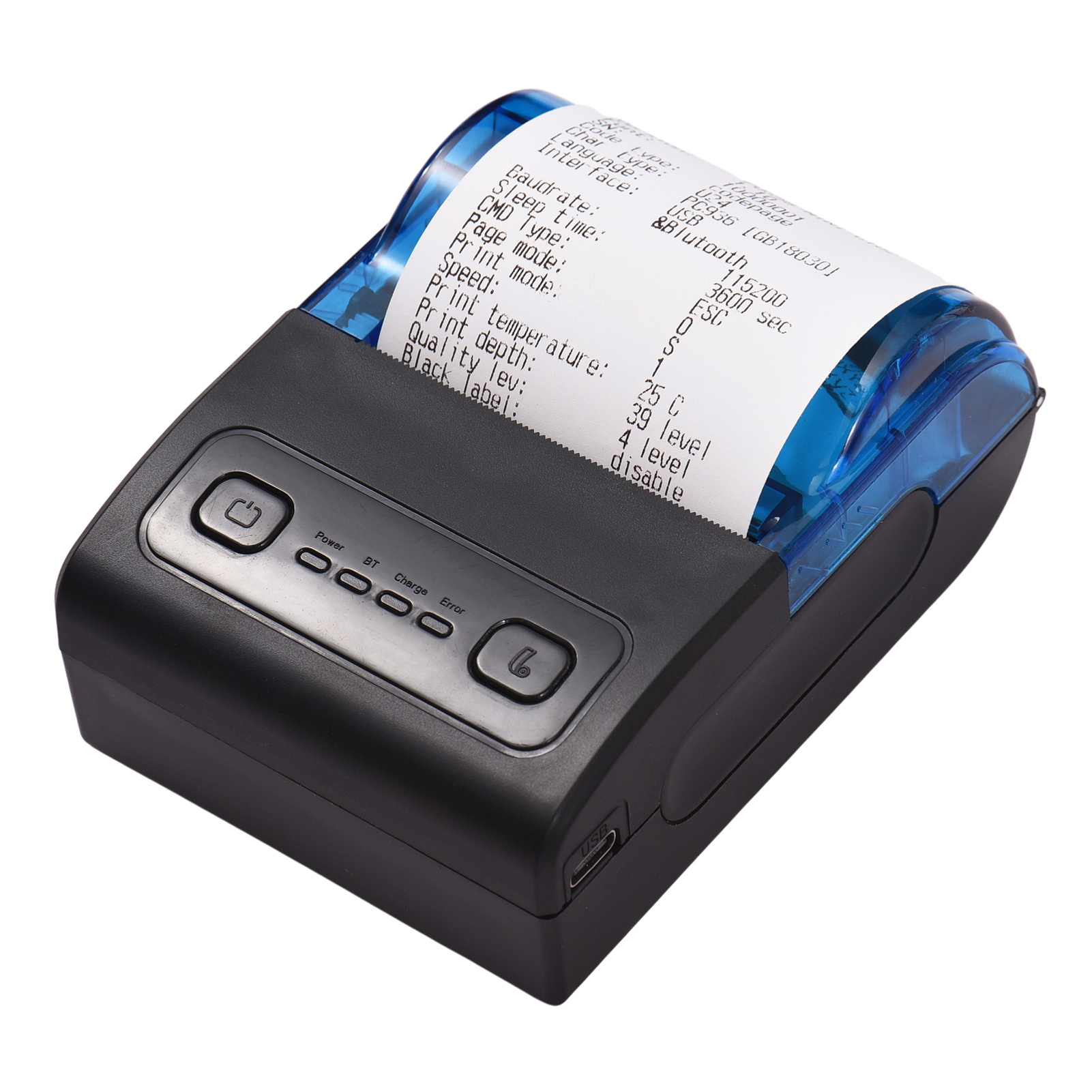 طابعة حرارية محمولة صغيرة MPT- - مراجعة Bluetooth Portable Thermal Receipt Printer 58Mm وسعره