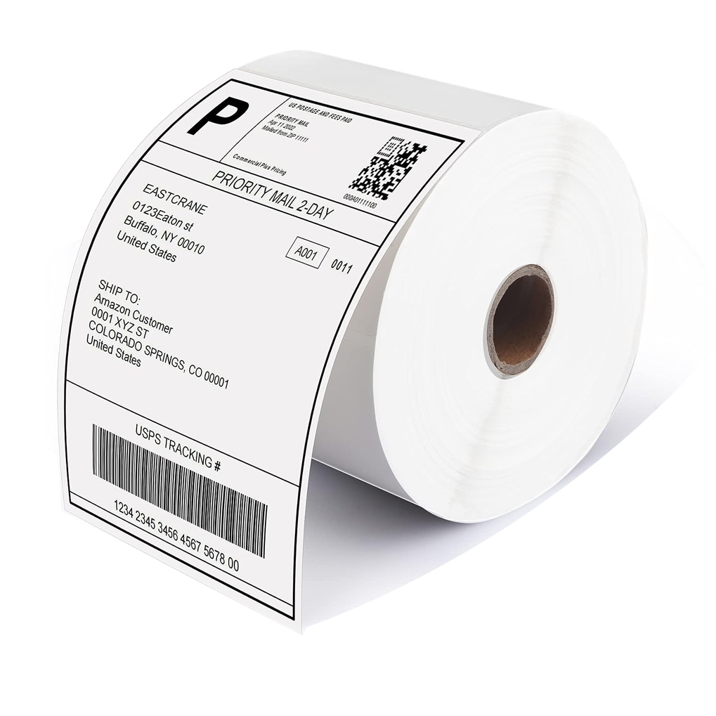 ملصقات حرارية مباشرة مقاس 4 ×  - مراجعة Thermal Shipping Label Roll 4X6 500 وسعره