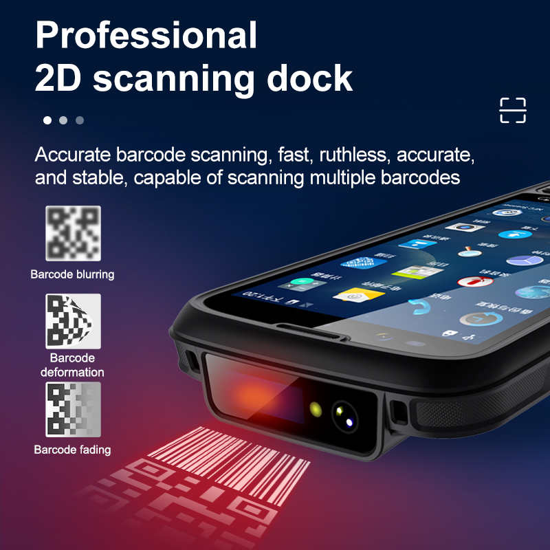 جهاز محمول صناعي متين يعمل بنظ - مراجعة Handheld Pda Scanner Android Barcode وسعره
