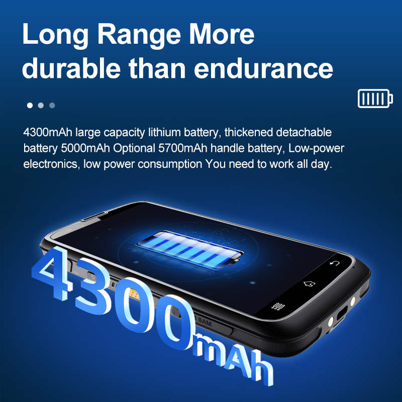 جهاز محمول صناعي متين يعمل بنظ - مراجعة Handheld Pda Scanner Android Barcode وسعره