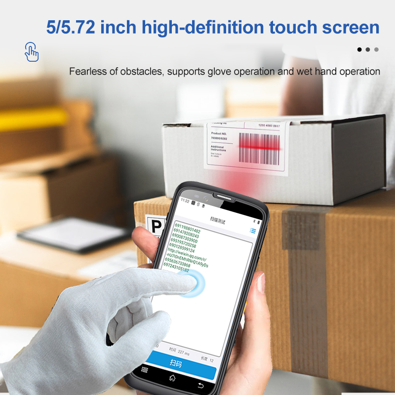 جهاز محمول صناعي متين يعمل بنظ - مراجعة Handheld Pda Scanner Android Barcode وسعره