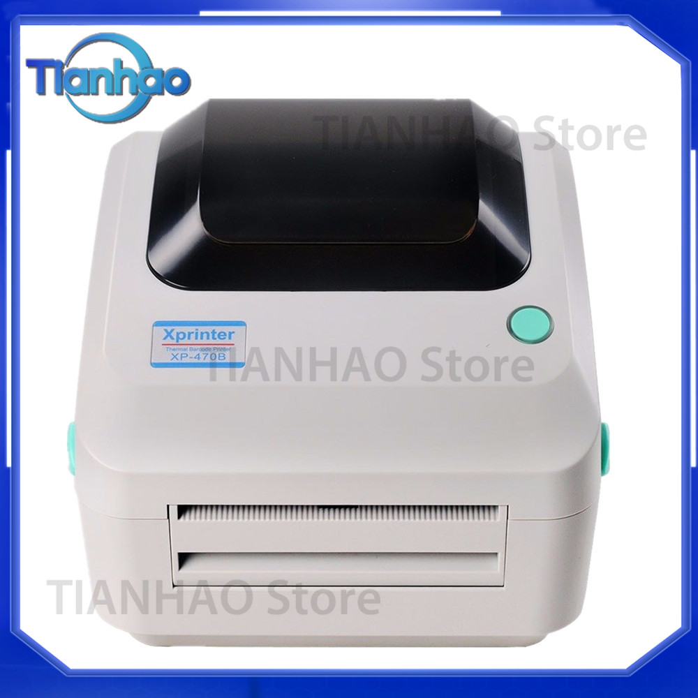 طابعة ملصقات حرارية XP-470B من - مراجعة Thermal Label Printer 4X6 Shipping وسعره
