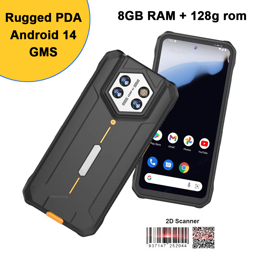 جهاز محمول باليد مع شاشة 6.5 ب - مراجعة Handheld Pda Scanner Android Barcode وسعره