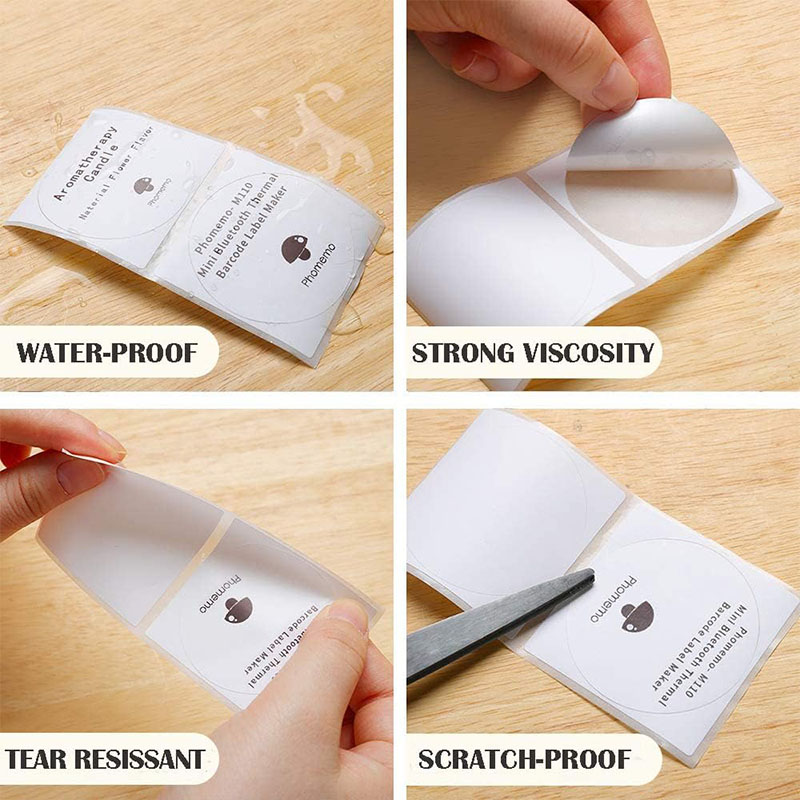 لفافة ملصقات حرارية دائرية مقا - مراجعة Round Sticker Thermal Labels Colored وسعره