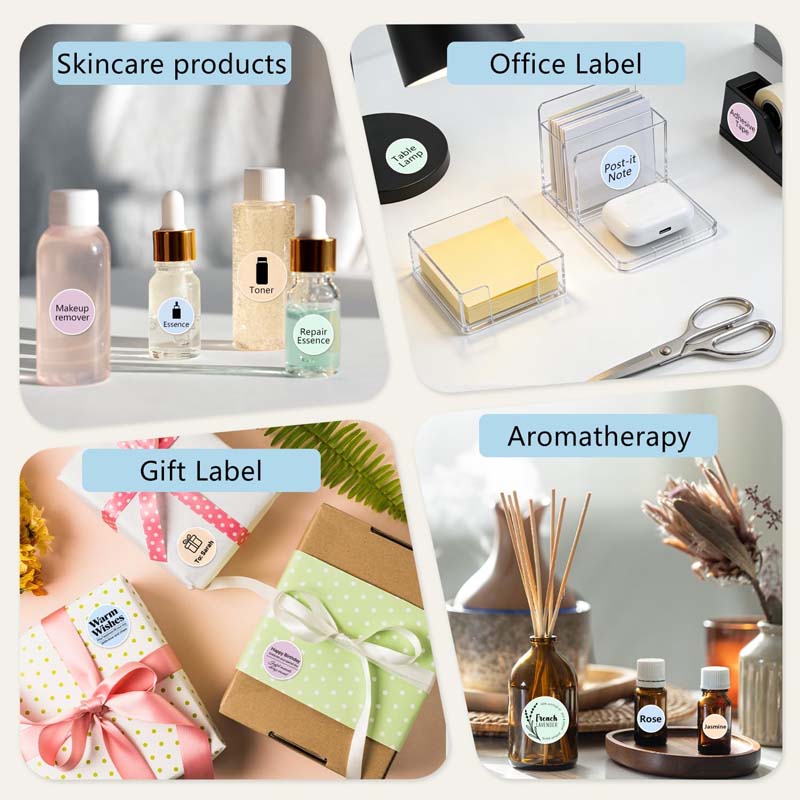 لفافة ملصقات حرارية دائرية مقا - مراجعة Round Sticker Thermal Labels Colored وسعره