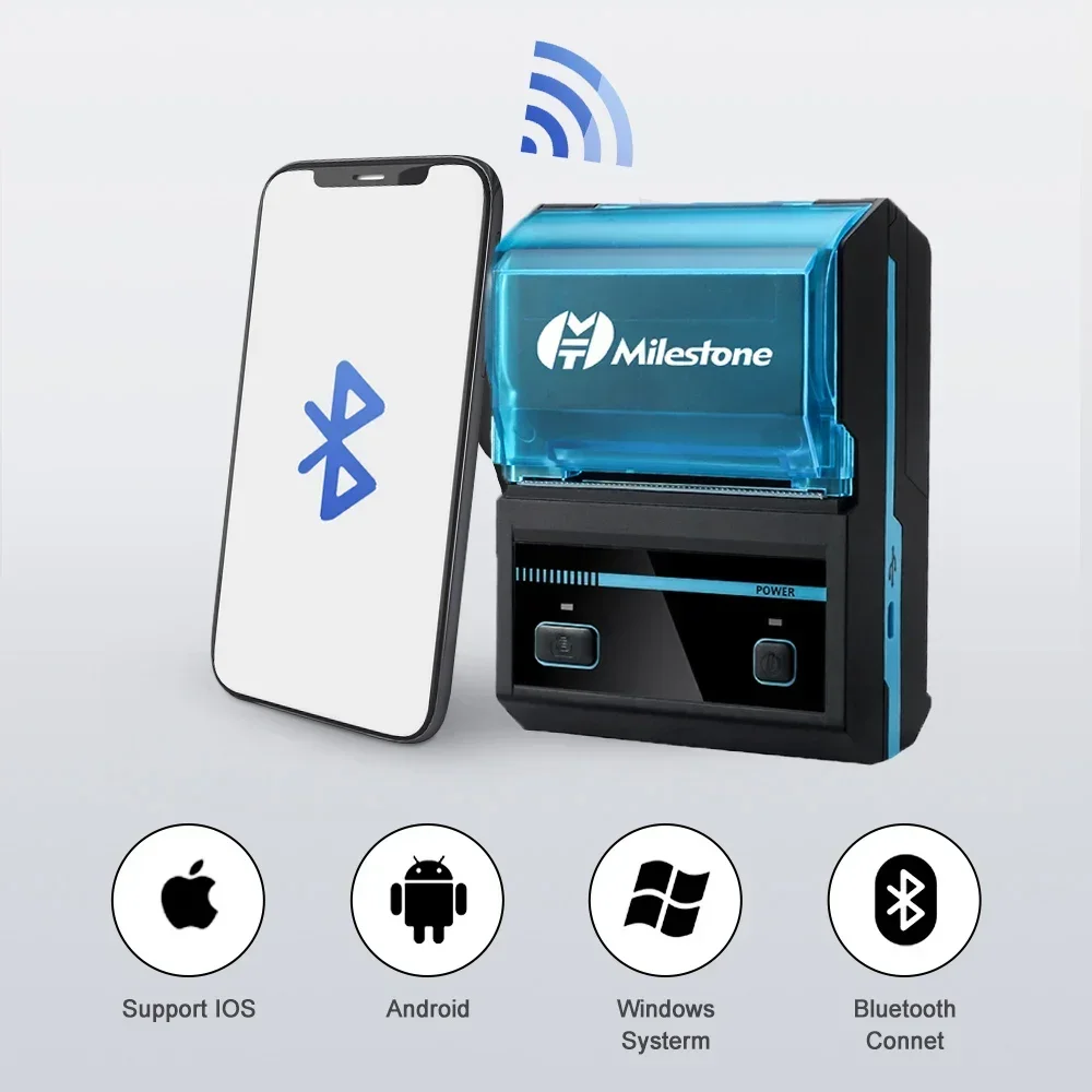 طابعة حرارية بلوتوث 58 ملم محم - مراجعة Bluetooth Portable Thermal Receipt Printer 58Mm وسعره