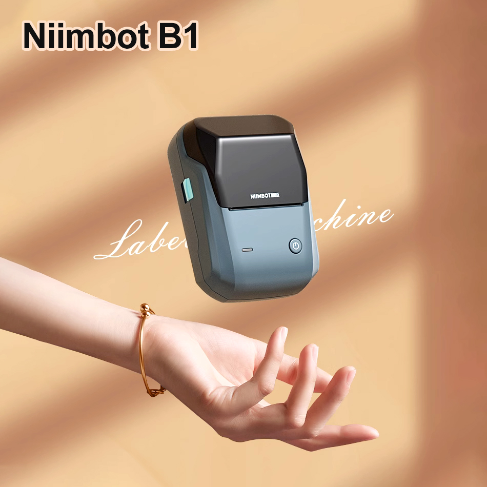 Niimbot B1 صانع الملصقات اللاس - مراجعة Round Sticker Thermal Labels Colored وسعره