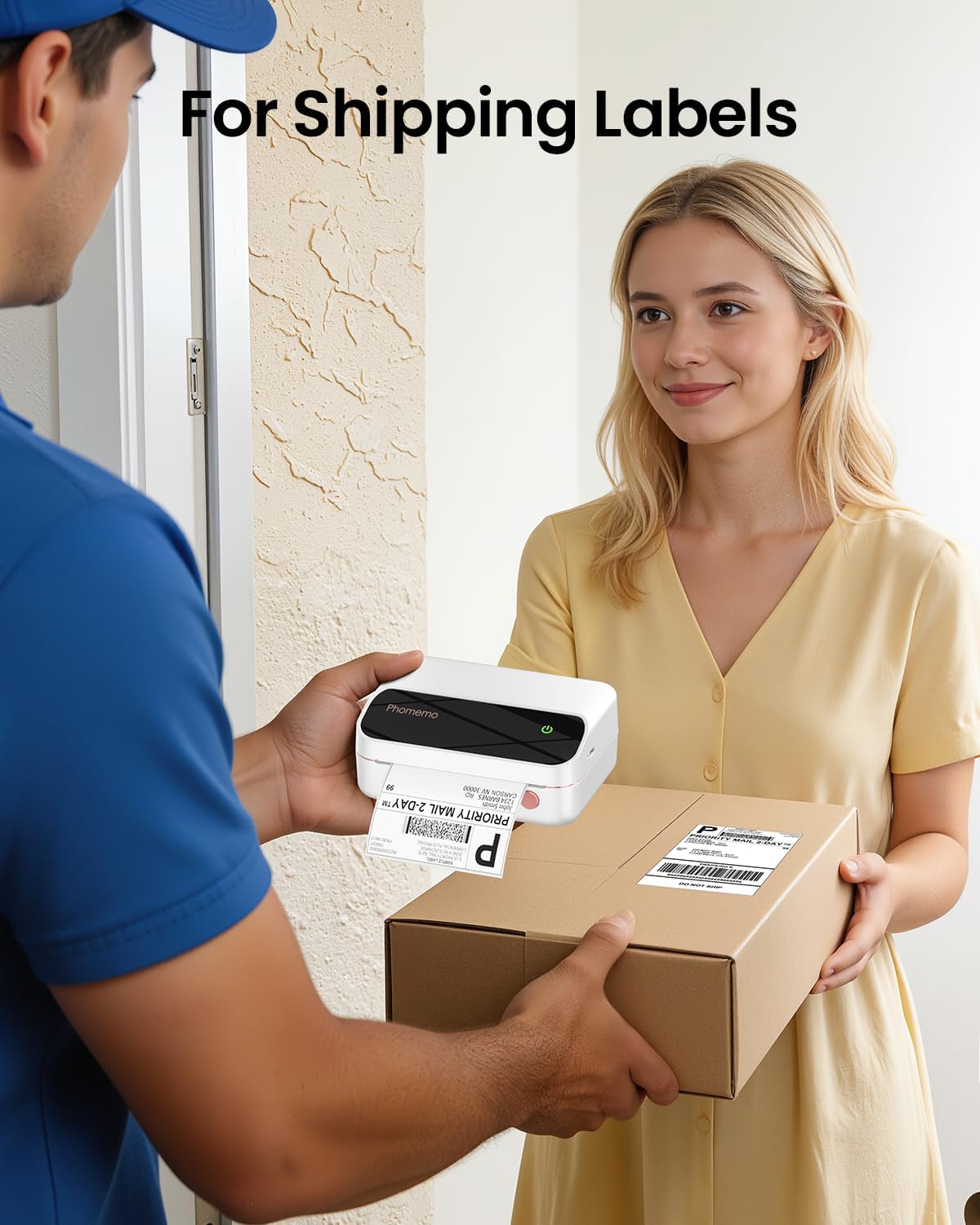 ملصقات شحن حرارية بيضاء مقاس 4 - مراجعة Thermal Label Printer 4X6 Shipping وسعره