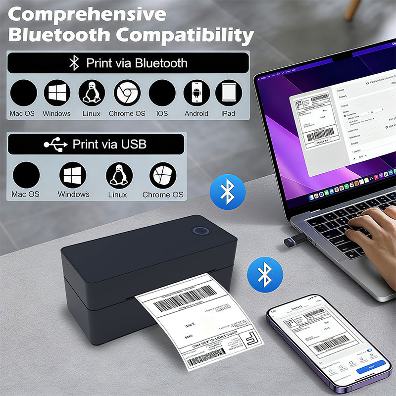 طابعة ملصقات شحن سطح المكتب ال - مراجعة Thermal Label Printer 4X6 Shipping وسعره