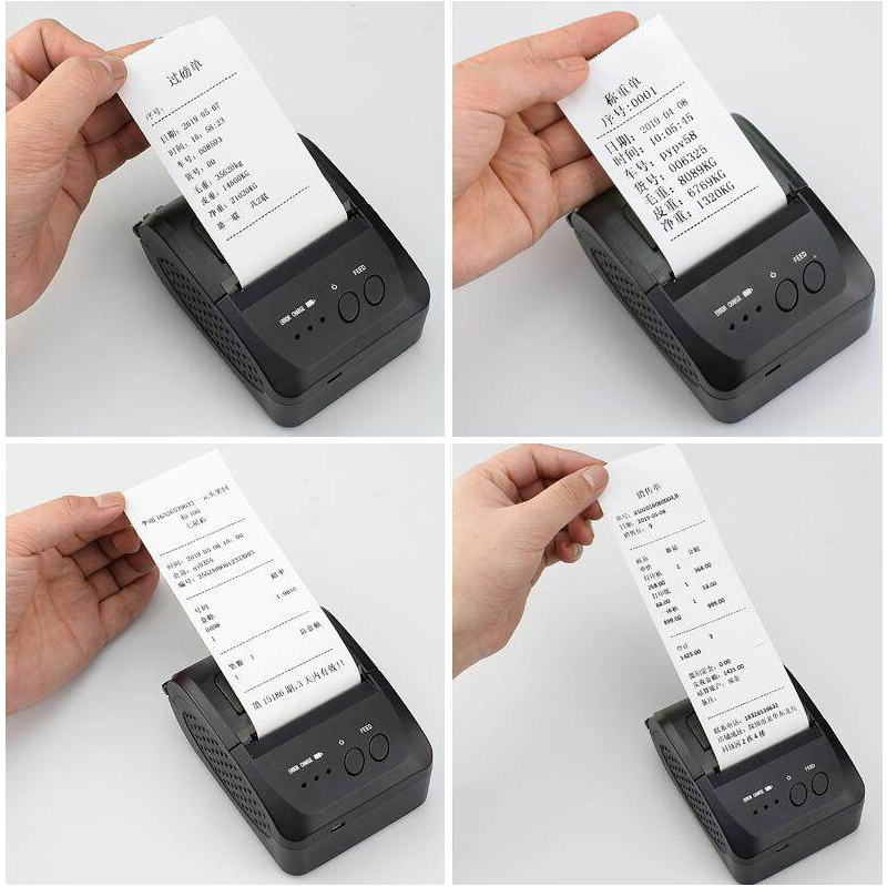 طابعة محمولة صغيرة تعمل بالبلو - مراجعة Bluetooth Portable Thermal Receipt Printer 58Mm وسعره