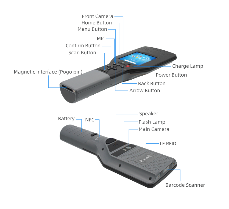 2026 JT-R30B بالجملة قارئ أندر - مراجعة Handheld Pda Scanner Android Barcode وسعره