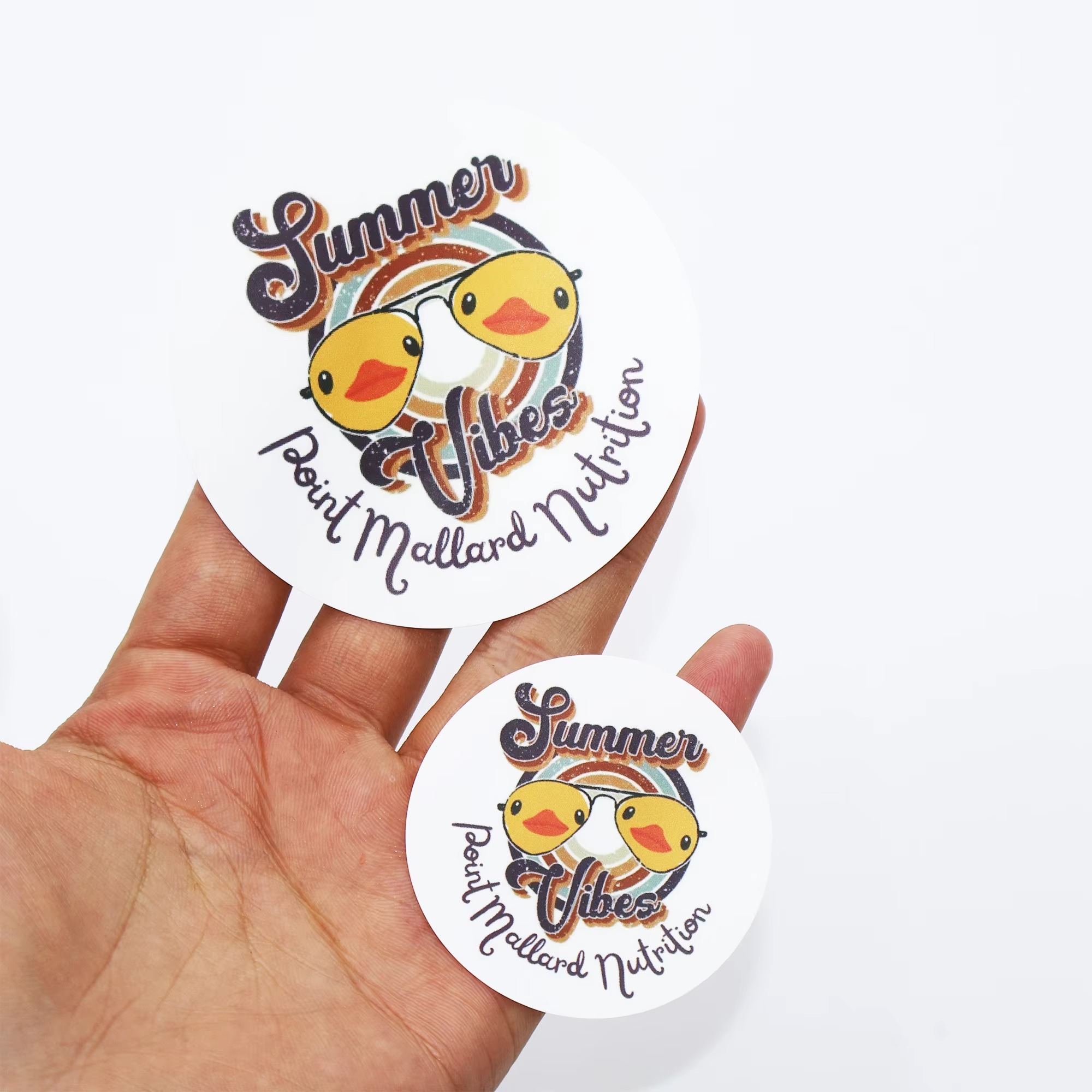 ملصقات ملصقات حرارية مخصصة بأل - مراجعة Round Sticker Thermal Labels Colored وسعره