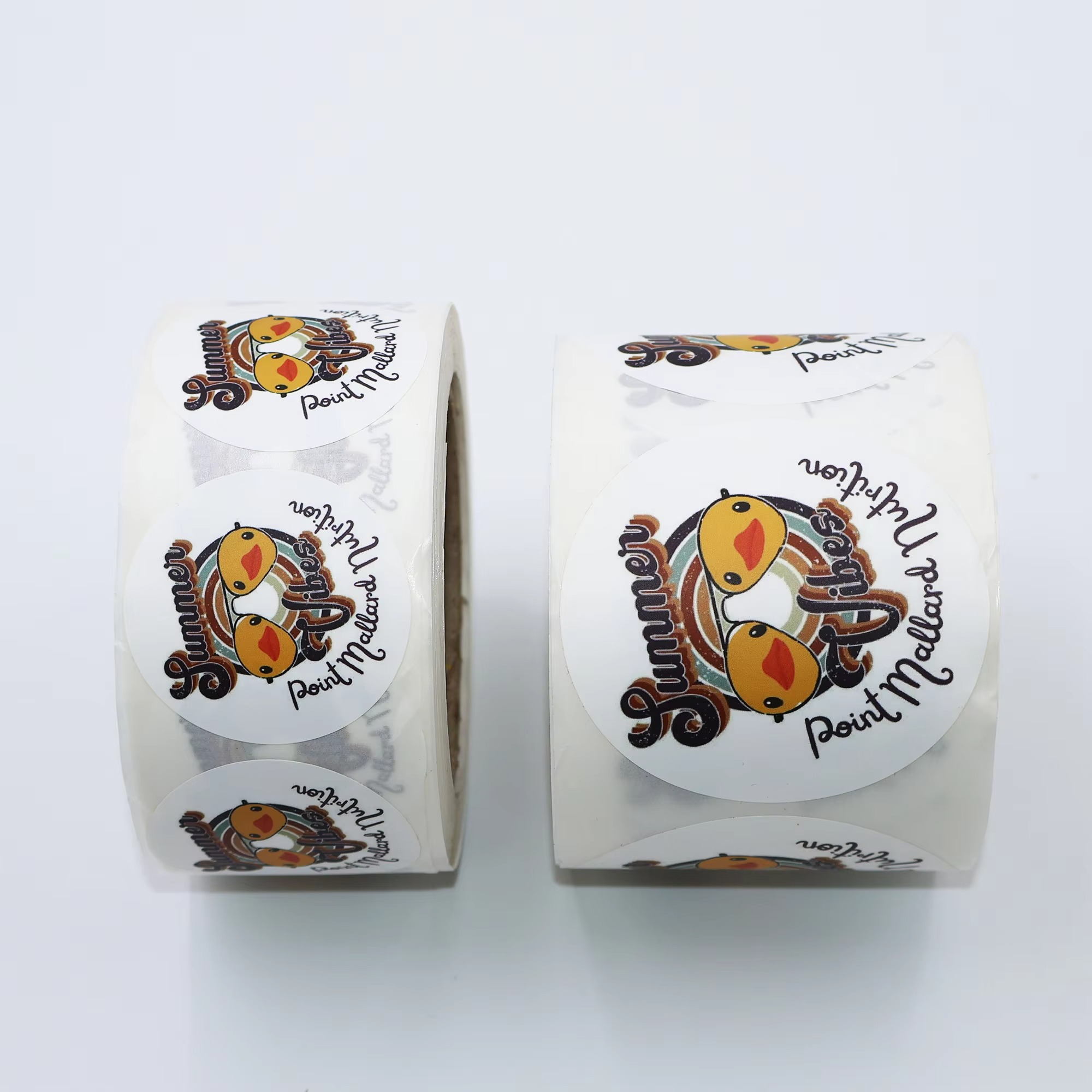 ملصقات ملصقات حرارية مخصصة بأل - مراجعة Round Sticker Thermal Labels Colored وسعره