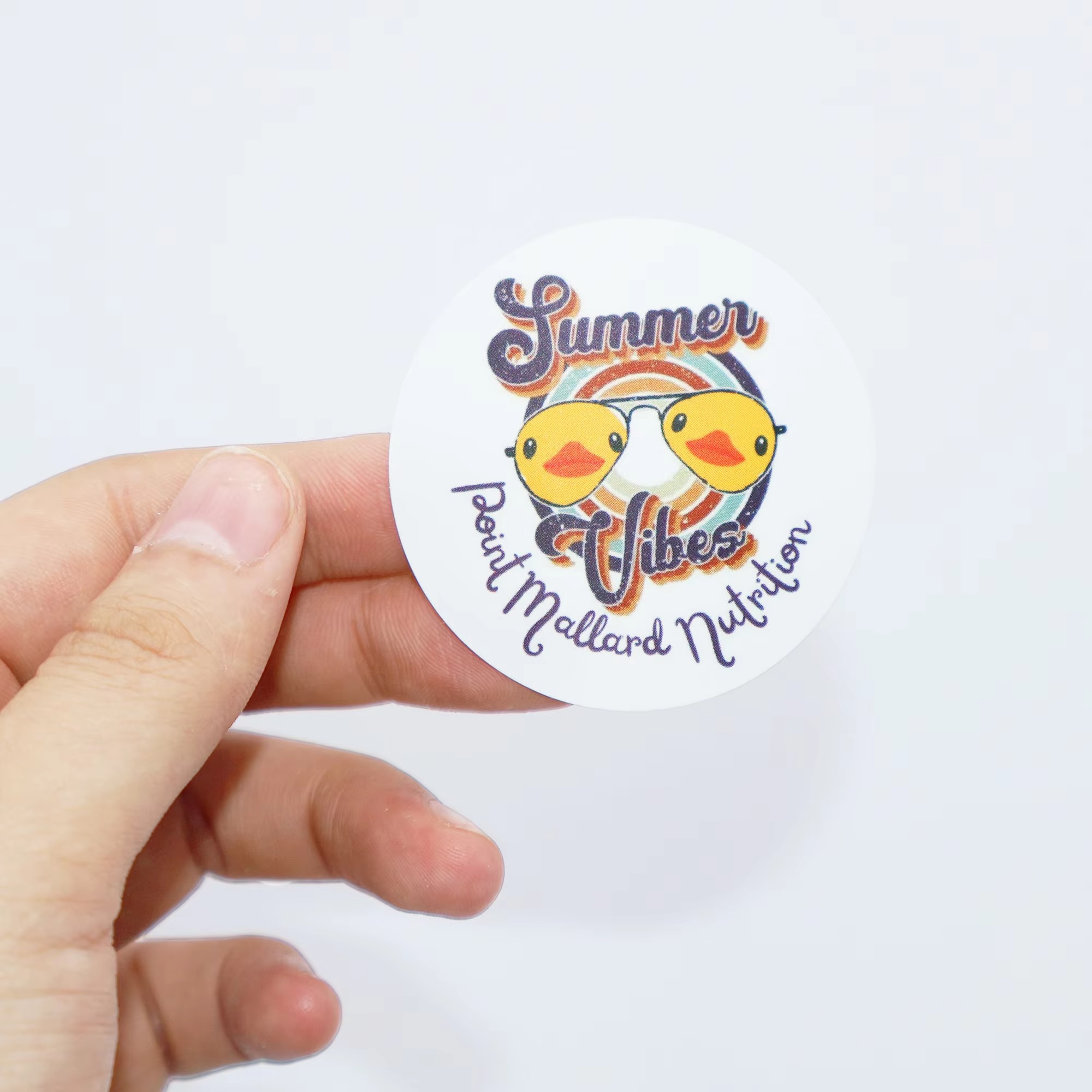 ملصقات ملصقات حرارية مخصصة بأل - مراجعة Round Sticker Thermal Labels Colored وسعره