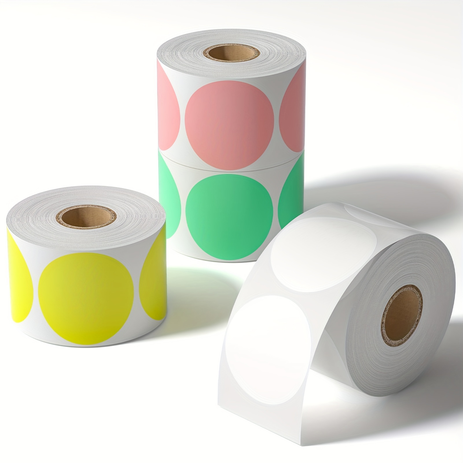 ملصقات دائرية حرارية ملونة مقا - مراجعة Round Sticker Thermal Labels Colored وسعره