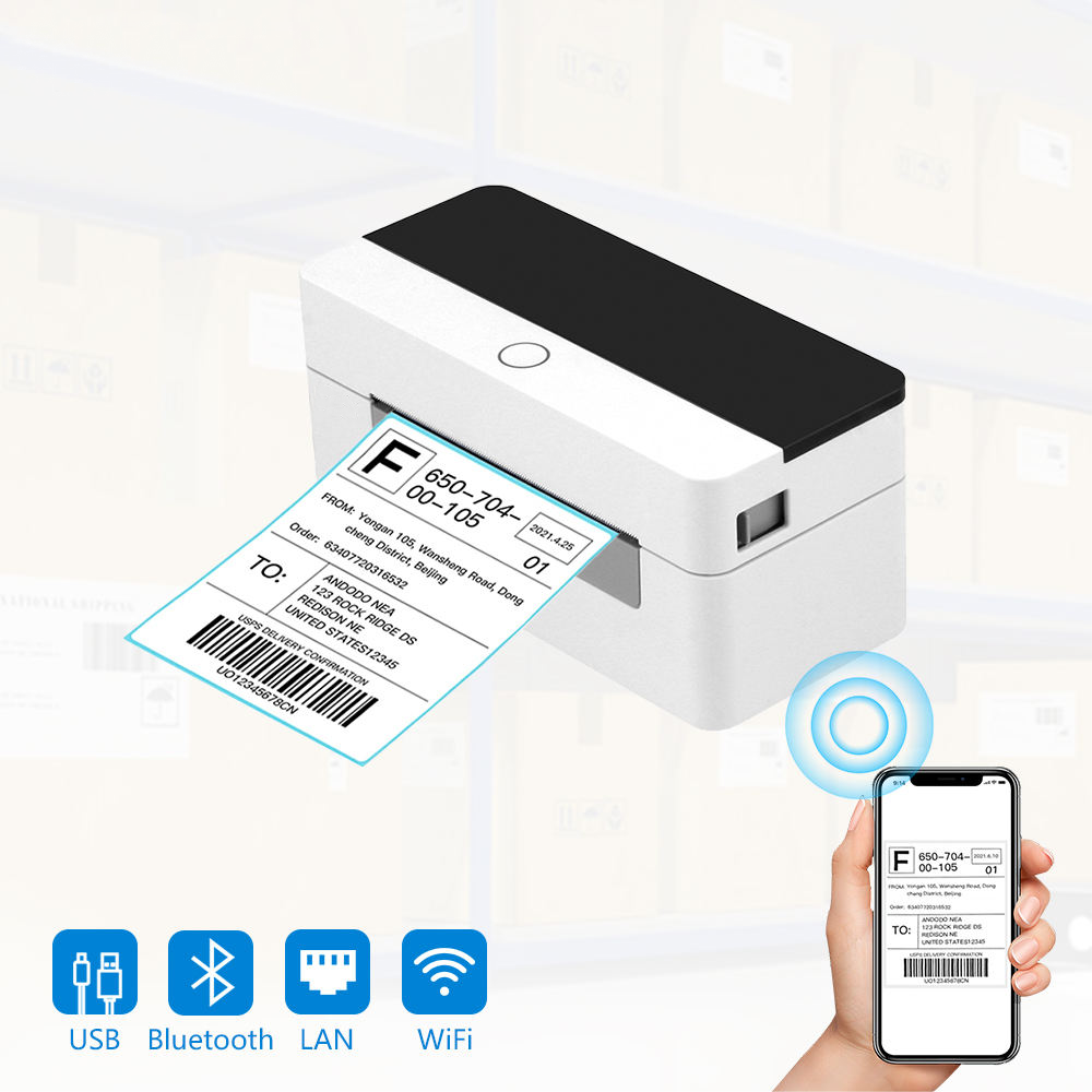 طابعة باركود حرارية محمولة جدي - مراجعة Barcode Printer Direct Thermal 110Mm وسعره