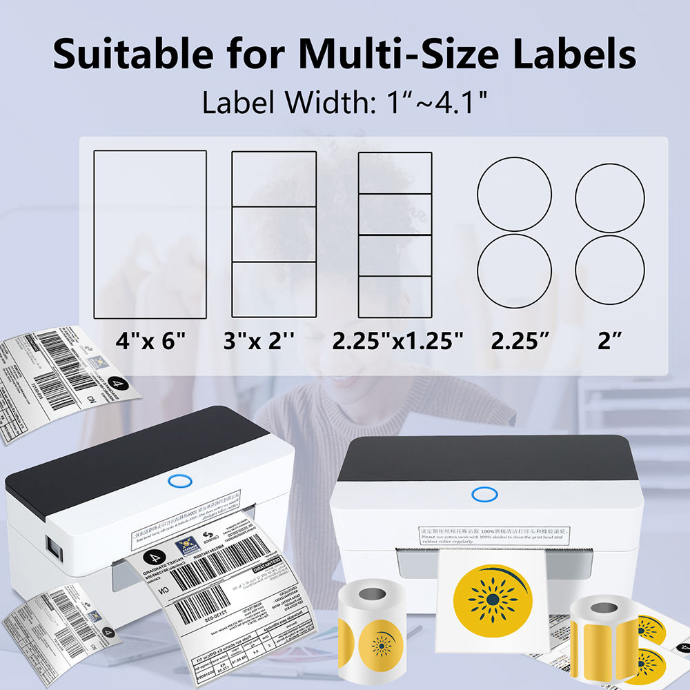 طابعة باركود حرارية محمولة جدي - مراجعة Barcode Printer Direct Thermal 110Mm وسعره