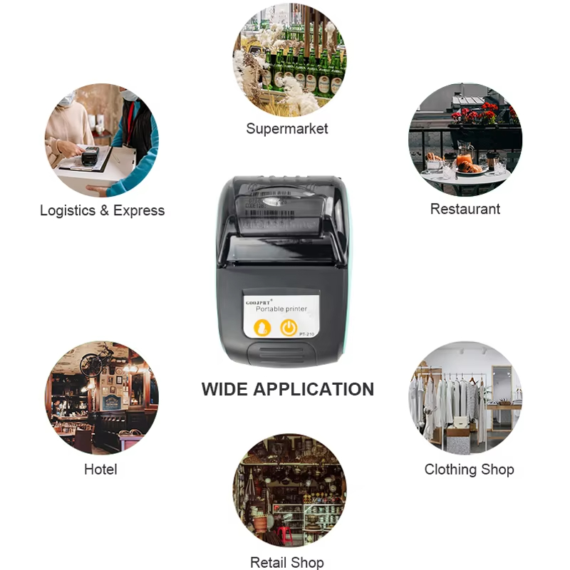 طابعة حرارية محمولة صغيرة GOOJ - مراجعة Bluetooth Portable Thermal Receipt Printer 58Mm وسعره