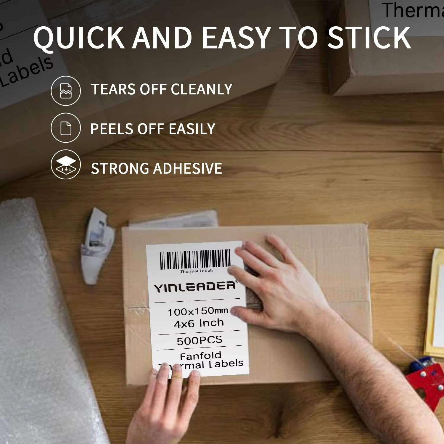 ورق ملصقات حرارية مقاس 4×6 بوص - مراجعة Thermal Shipping Label Roll 4X6 500 وسعره