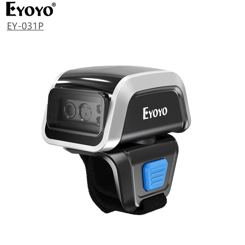 ماسح الباركود القابل للارتداء  - مراجعة Wireless Barcode Scanner 2D Qr Laser وسعره