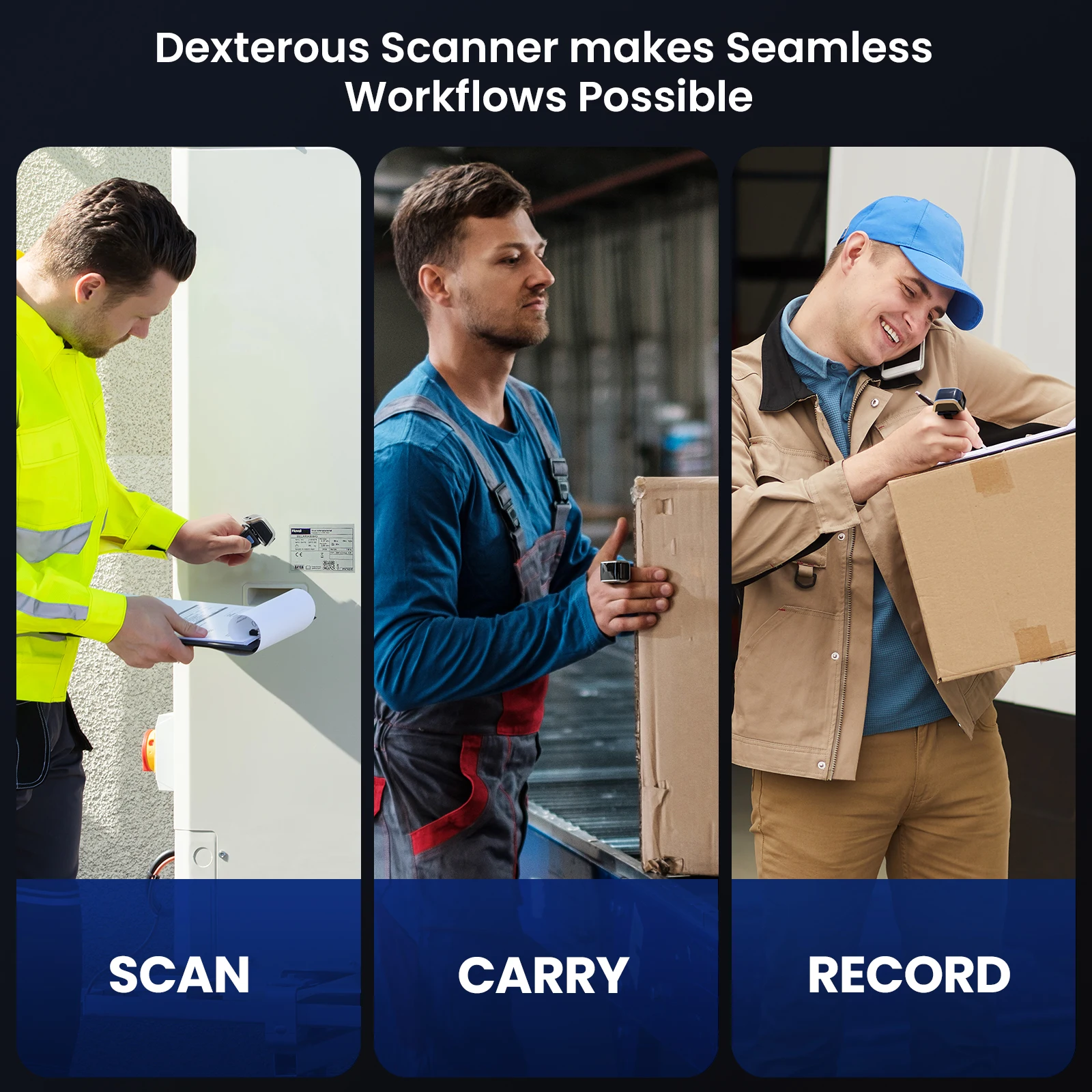 ماسح الباركود القابل للارتداء  - مراجعة Wireless Barcode Scanner 2D Qr Laser وسعره