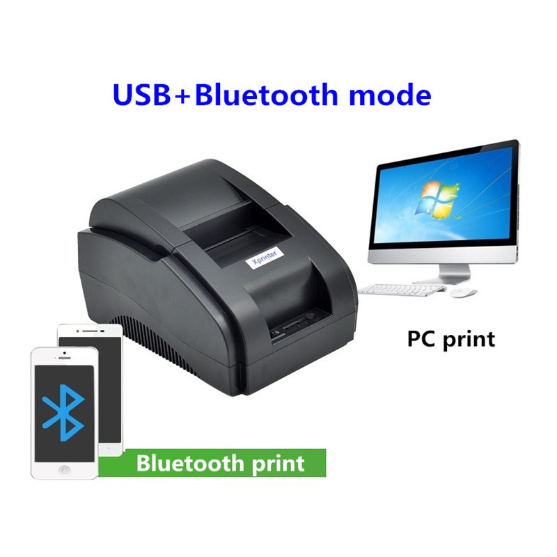 طابعة إيصالات حرارية محمولة صغ - مراجعة Bluetooth Portable Thermal Receipt Printer 58Mm وسعره